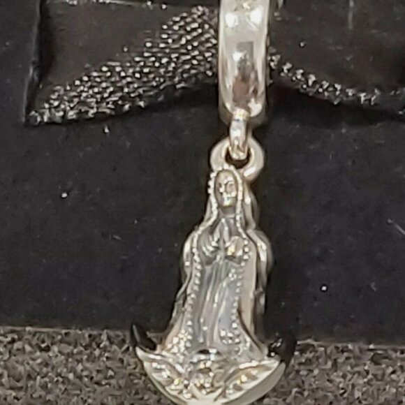 AUTHENTIC PANDORA STERLING SILVER Virgin of Guadalupe Motif Dangle 799646C01 - Picture 12 of 12